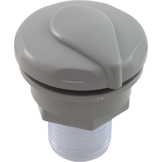 Air Ctrl, CMP, Mini, 1-1/8"hs, 1-11/16"dia, Cresent, Gris, 1/2"