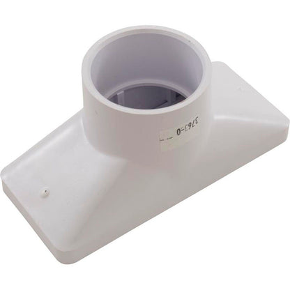 Gutter Drain, Pentair 2.5" x 6", w/Grate, White