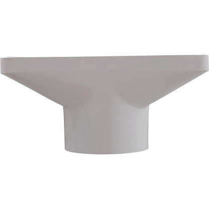 Gutter Drain, Pentair 2.5" x 6", w/Grate, White