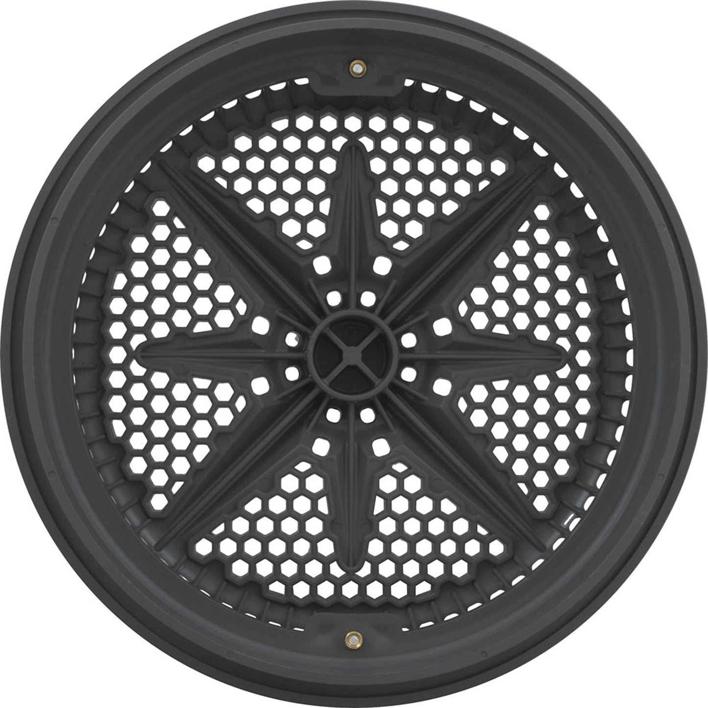 Rejilla de drenaje principal, PentairStarGuard, 8", 112 gpm, gris oscuro, anillo grande