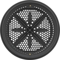 Main Drain Grate, PentairStarGuard, 8", 112gpm, Dark Gry, Lg Ring