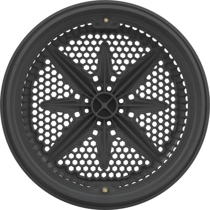 Rejilla de drenaje principal, PentairStarGuard, 8", 112 gpm, gris oscuro, anillo grande