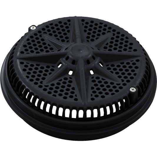 Main Drain Grate, PentairStarGuard, 8", 112gpm, Black, Long Ring