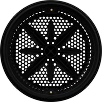 Main Drain Grate, PentairStarGuard, 8", 112gpm, Black, Long Ring