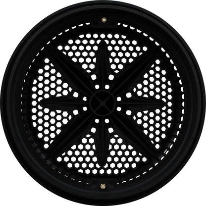 Main Drain Grate, PentairStarGuard, 8", 112gpm, Black, Long Ring