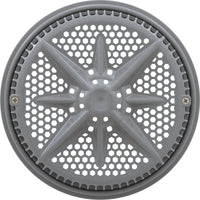 Main Drain Grate, PentairStarGuard, 8", 112gpm, Gray, Long Ring