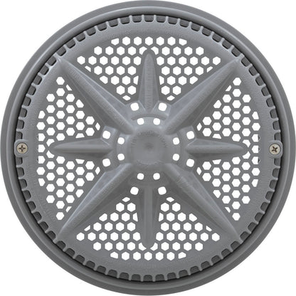 Main Drain Grate, PentairStarGuard, 8", 112gpm, Gray, Long Ring