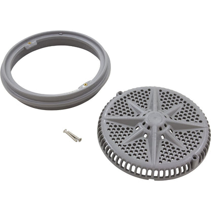 Main Drain Grate, PentairStarGuard, 8", 112gpm, Gray, Long Ring