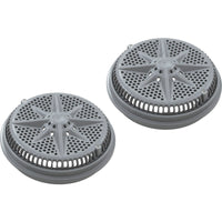 Main Drain Grate, Pent StarGuard, 8", 112gpm, Gray, qty 2, Lg Ring