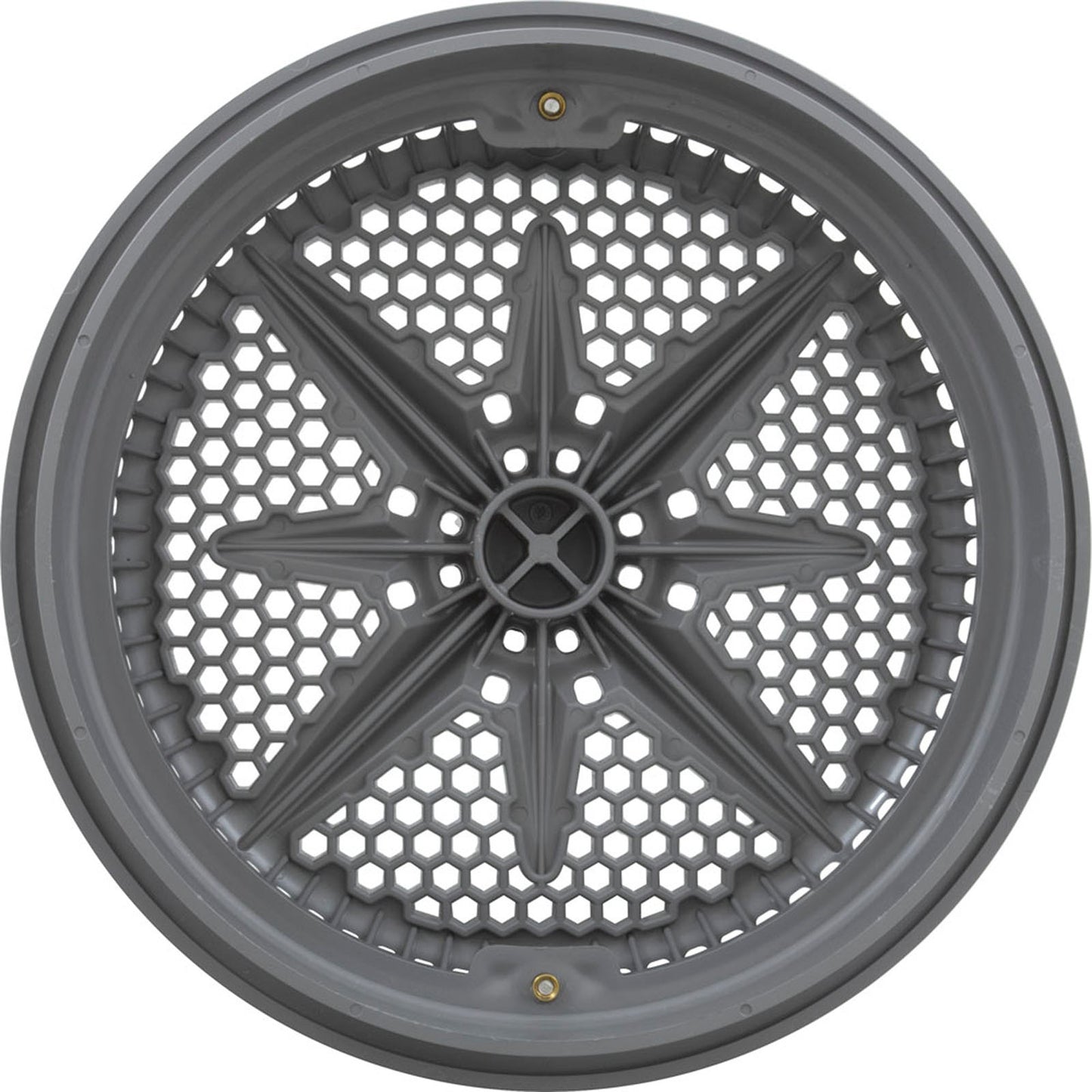 Main Drain Grate, Pent StarGuard, 8", 112gpm, Gray, qty 2, Lg Ring