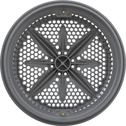 Main Drain Grate, Pent StarGuard, 8", 112gpm, Gray, qty 2, Lg Ring