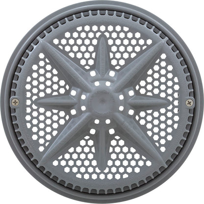 Main Drain Grate, PentStarGuard, 8", 112gpm, Gry, qty 2, Shrt Ring