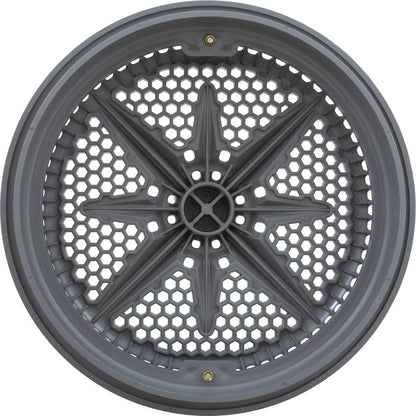 Main Drain Grate, PentStarGuard, 8", 112gpm, Gry, qty 2, Shrt Ring