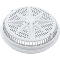 Main Drain Grate, PentairStarGuard, 8", 112gpm, White, Long Ring