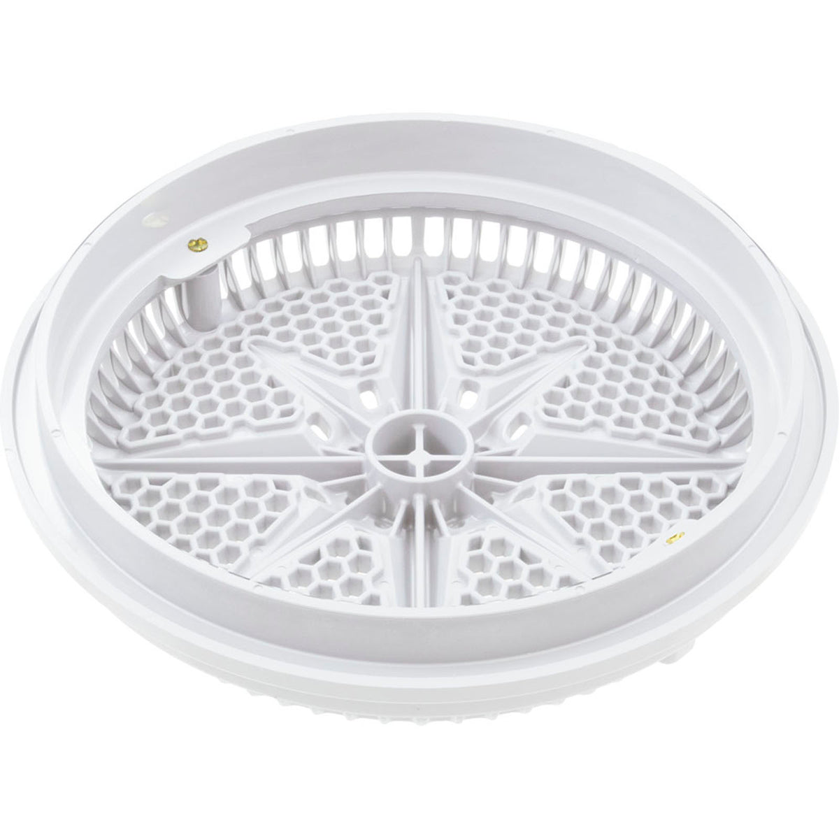 Main Drain Grate, PentairStarGuard, 8", 112gpm, White, Long Ring
