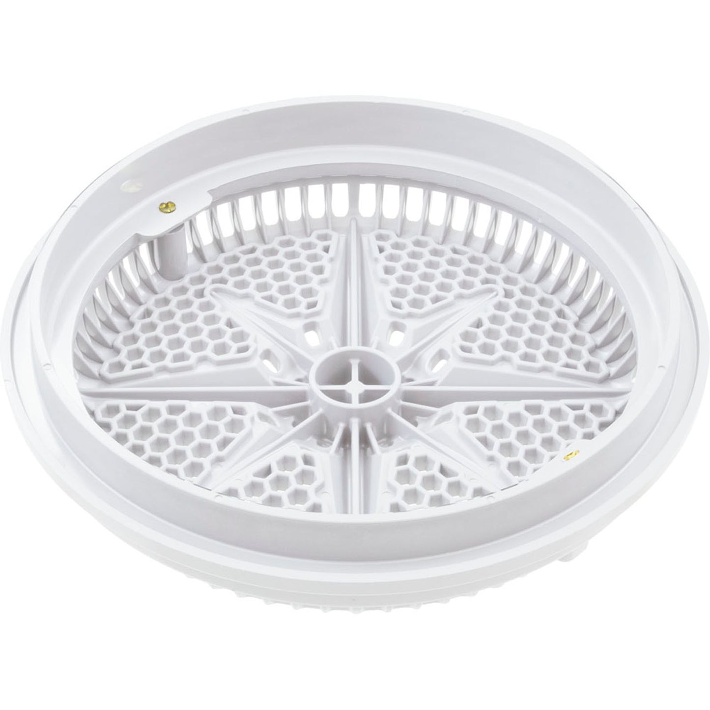 Main Drain Grate, PentairStarGuard, 8", 112gpm, White, Long Ring