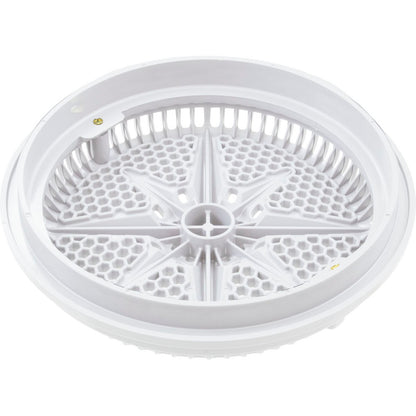 Main Drain Grate, PentairStarGuard, 8", 112gpm, White, Long Ring