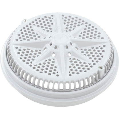 Main Drain Grate, PentStarGuard, 8", 112gpm, Wht, qty 2, Long Ring