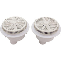 Main Drain, PentStarGuard, 8", 112gpm, 2-2"Btm Port, ABS, White, qty2