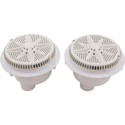 Drain principal, PentStarGuard, 8 po, 112 gpm, port inférieur de 2 à 2 po, ABS, blanc, qté2