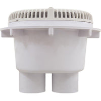 Main Drain, PentStarGuard, 8", 112gpm, 2-2"Btm Port, ABS, White, qty2