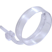 Clip Ring, BWG Luxury Jet, w/ Spacer, Clear