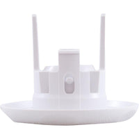 Jet Intl, BWG Luxury Micro, 2-1/2"fd, Dir, Txt Scal, White