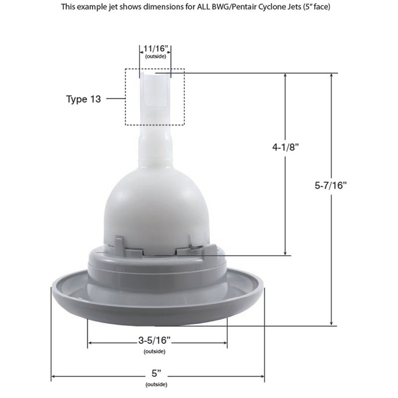 Jet Intl, BWG Cyclone, 5"fd, Twin Roto, Txt Scal, Gry