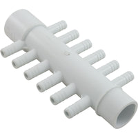Manifold, 3/8" Barb, 12 Port, 1" Slip x 1" Spigot