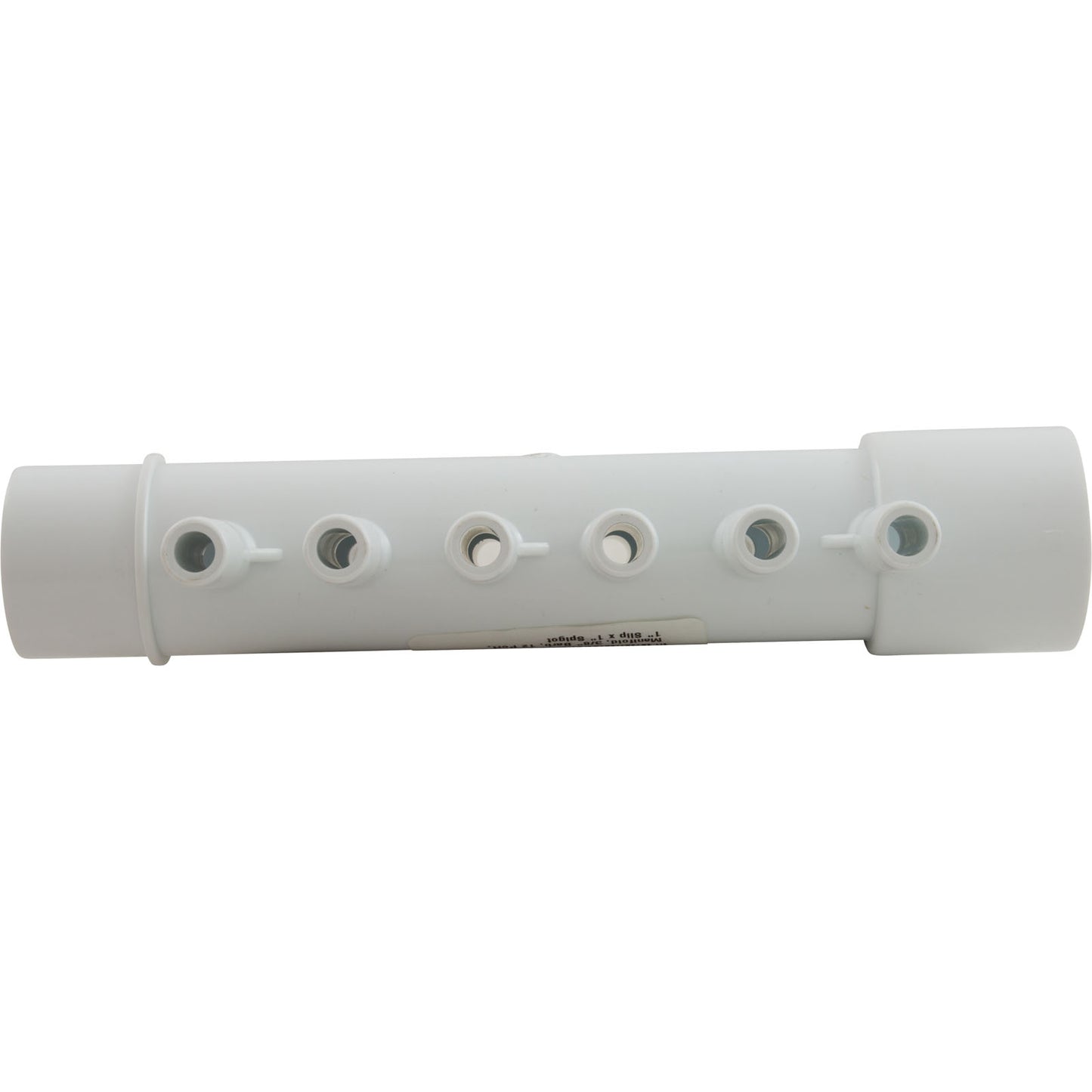 Colector, espiga de 3/8", 12 puertos, conexión de 1" x espiga de 1"