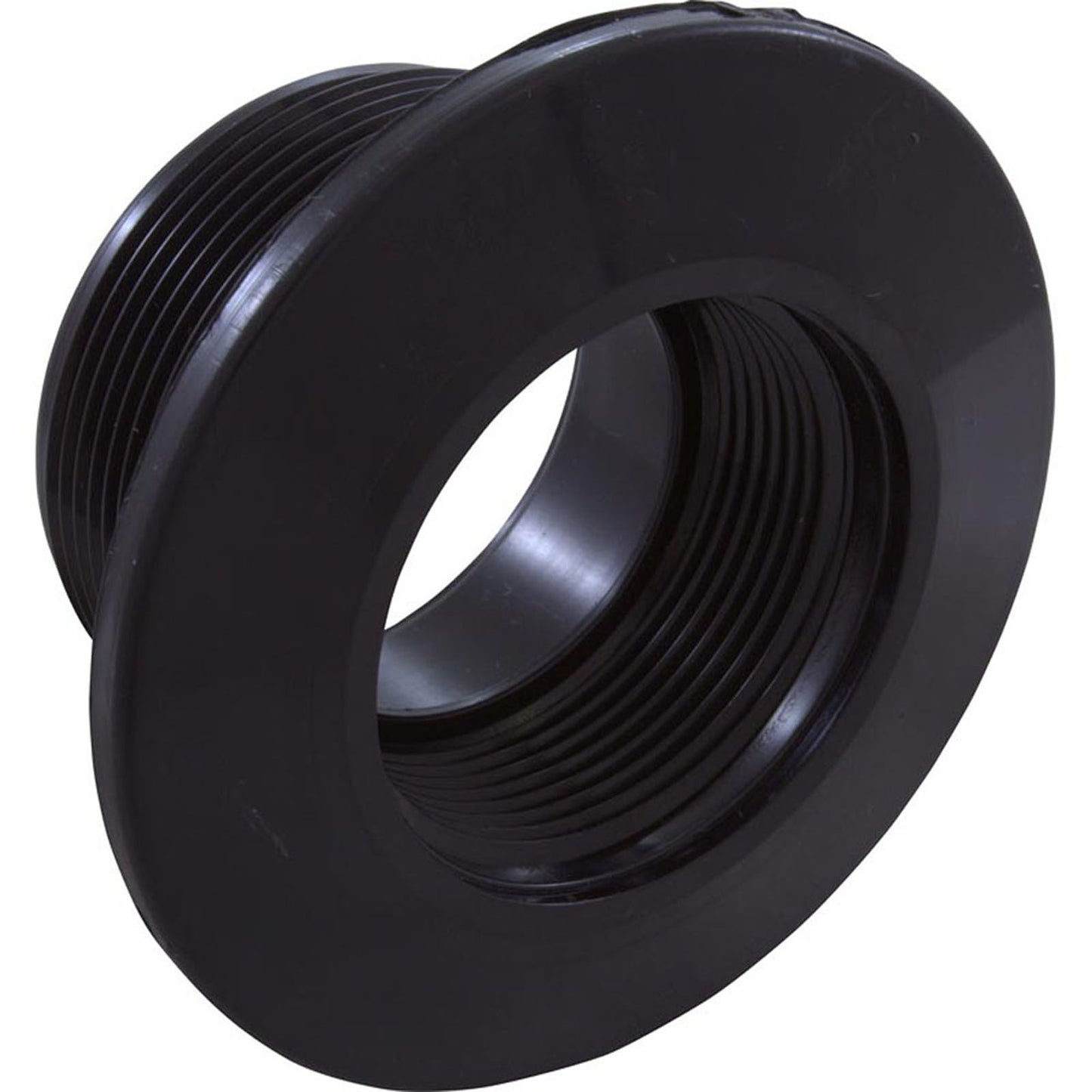 Wall Fitting, Gunite Std Body, 1-1/2"mpt x 1-1/2"spg, Blk