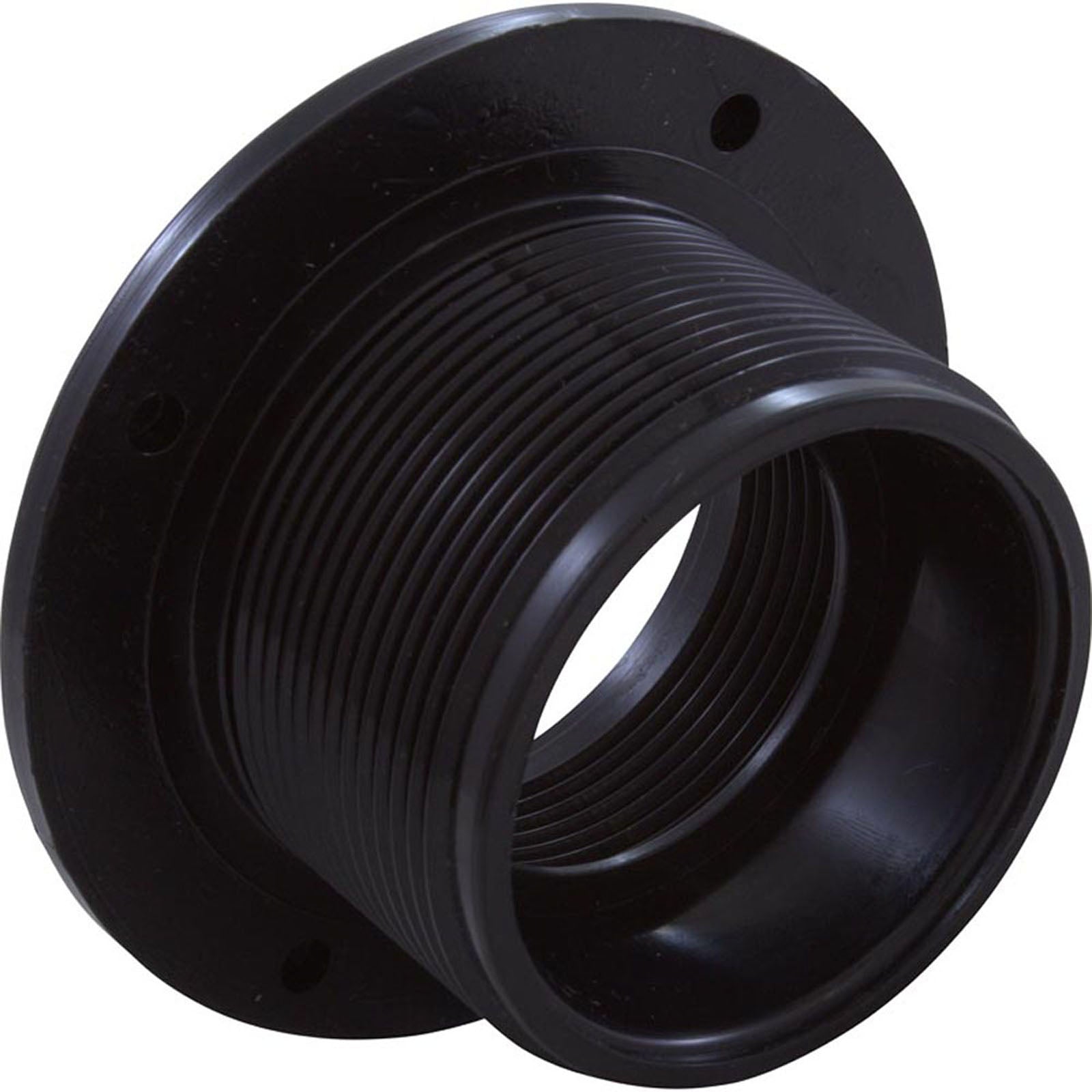 Wall Fitting, Gunite Std Body, 1-1/2"mpt x 1-1/2"spg, Blk