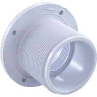 Wall Fitting, Gunite Std Body, 1-1/2"mpt x 1-1/2"s, White