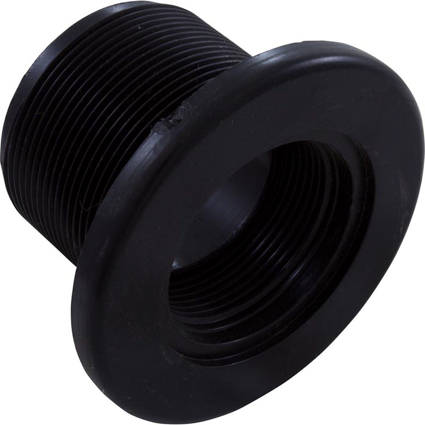 Accesorio de pared, cuerpo estándar de gunita, 1-1/2" de pared x 1-1/2" de profundidad, negro