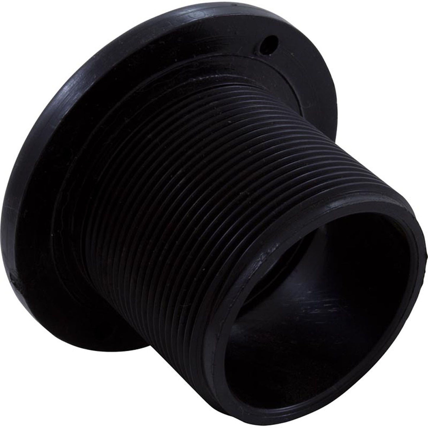 Accesorio de pared, cuerpo estándar de gunita, 1-1/2" de pared x 1-1/2" de profundidad, negro