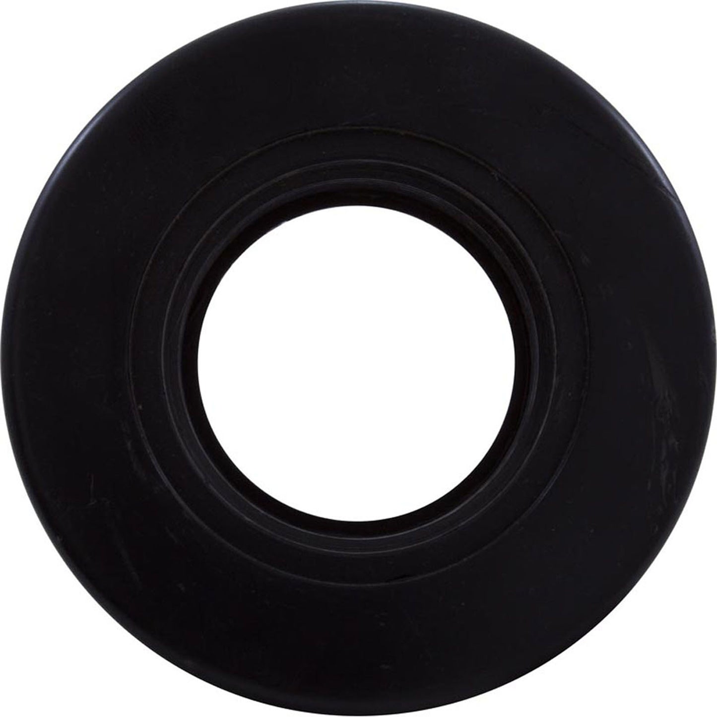 Accesorio de pared, cuerpo estándar de gunita, 1-1/2" de pared x 1-1/2" de profundidad, negro