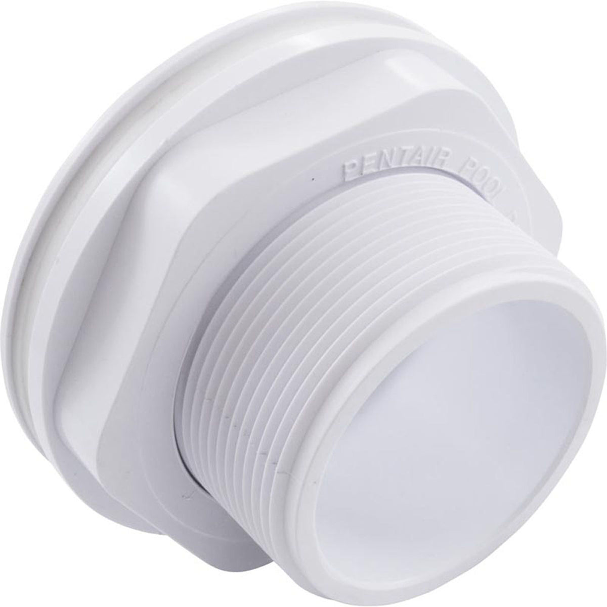 Wall Fitting, Fiberglass Long Body, 1-1/2"mpt x 1-1/2"fpt, Wht