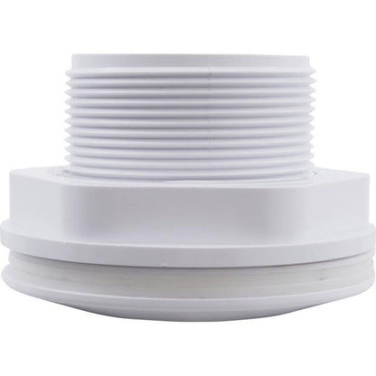 Wall Fitting, Fiberglass Long Body, 1-1/2"mpt x 1-1/2"fpt, Wht