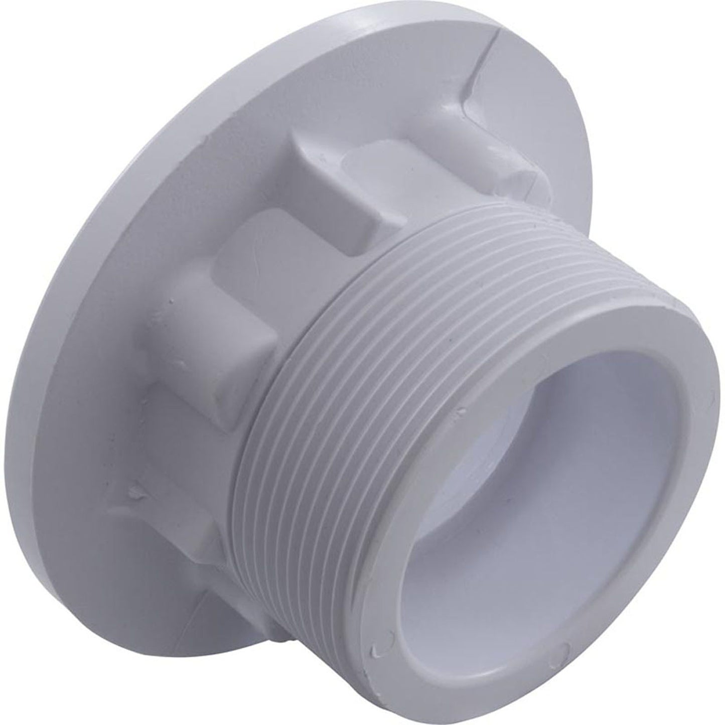 Wall Fitting, Vinyl Std Body, 1-1/2"mpt x 1-1/2"s, White