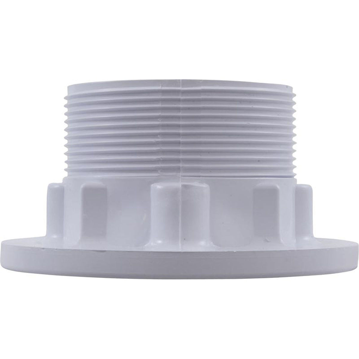Wall Fitting, Vinyl Std Body, 1-1/2"mpt x 1-1/2"s, White