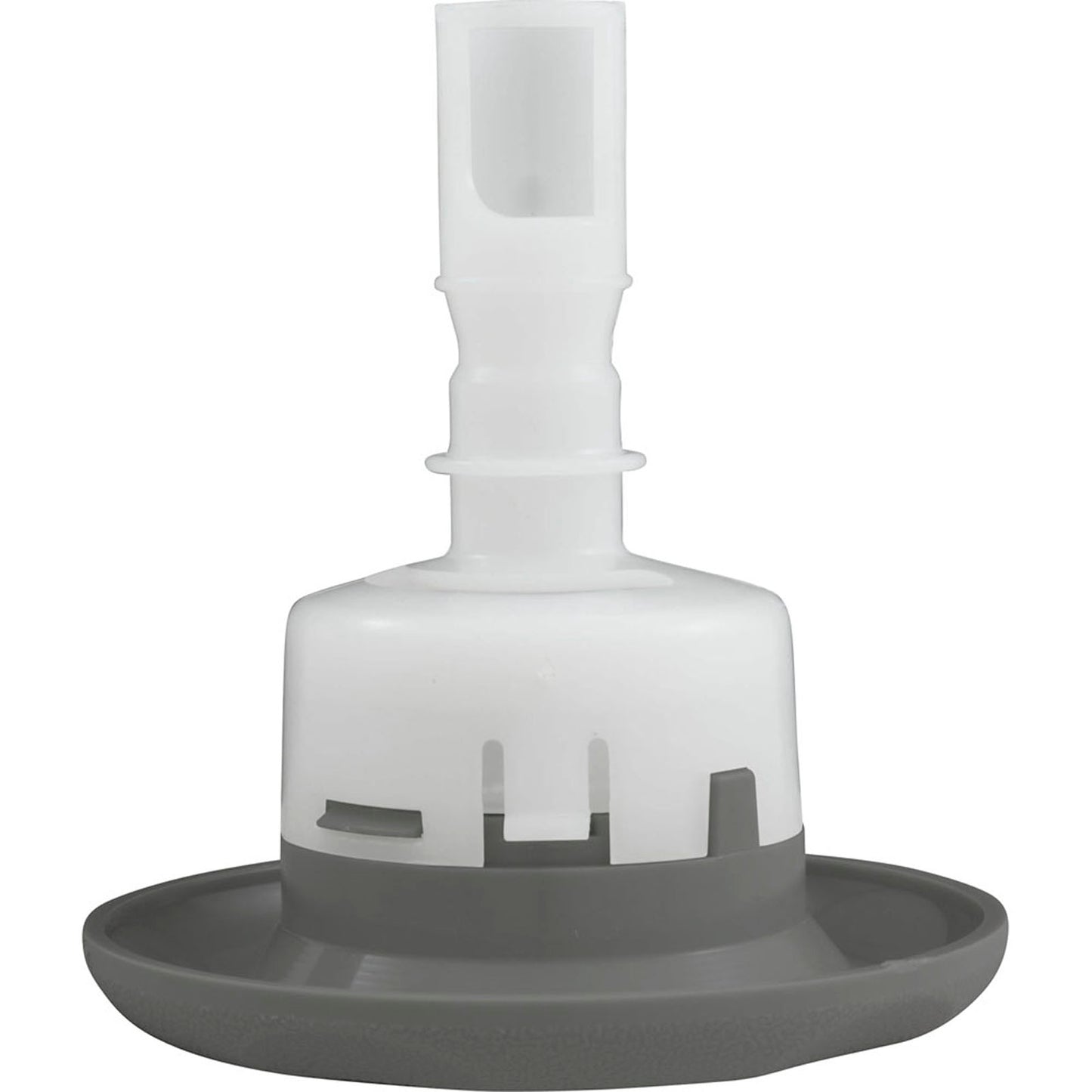 Jet Intl, BWG Cyclone Luxury, 3-1/2"fd, Dir, Txt Scal, Gray