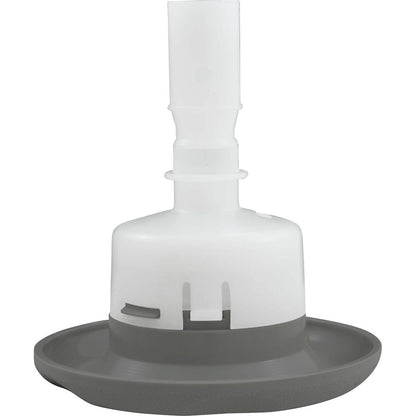 Jet Intl, BWG Cyclone Luxury, 3-1/2"fd, Dir, Txt Scal, Gray