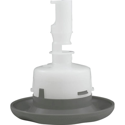 Jet Intl, BWG Cyclone Luxury, 3-1/2"fd, Dir, Txt Scal, Gray