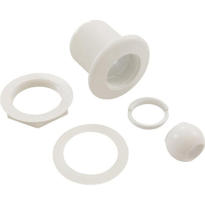 Jet Intl, BWG/HAI Hydro Jet, Long, 3-3/8"fd, Dir, w/Nut, White