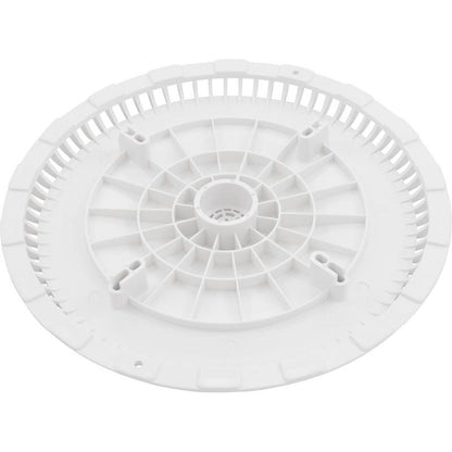 Main Drain Grate, Afras, 11-1/8" dia, w/Screws, White
