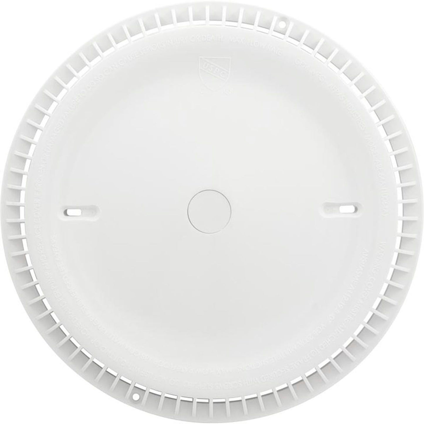 Main Drain Grate, Afras, 11-1/8" dia, w/Screws, White