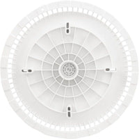 Main Drain Grate, Afras, 11-1/8" dia, w/Screws, White
