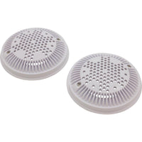 Suction Cover, Hayward WG1030, 8" Round, w/Frame, Wht, Qty 2