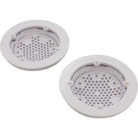Suction Cover, Hayward WG1030, 8" Round, w/Frame, Wht, Qty 2