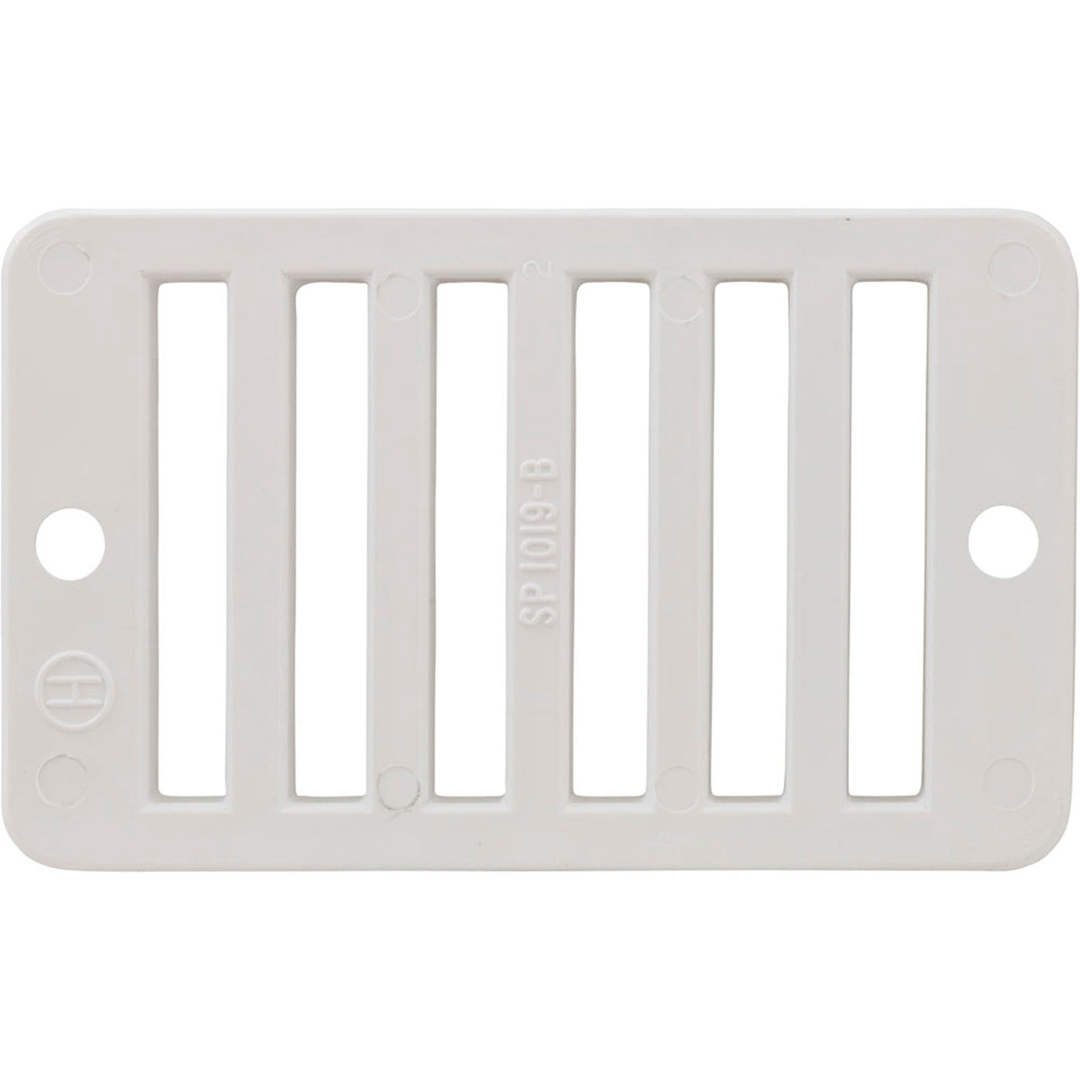 Grate, Hayward Deck Drain SP1019, w/ Screws, White